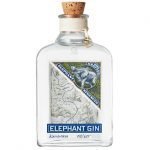 En flaske Elephant Strengt gin inneholder 57 % alkohol