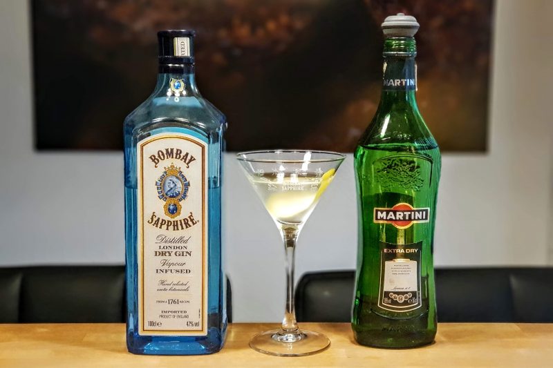 Dry Martini med Bombay Sapphire gin