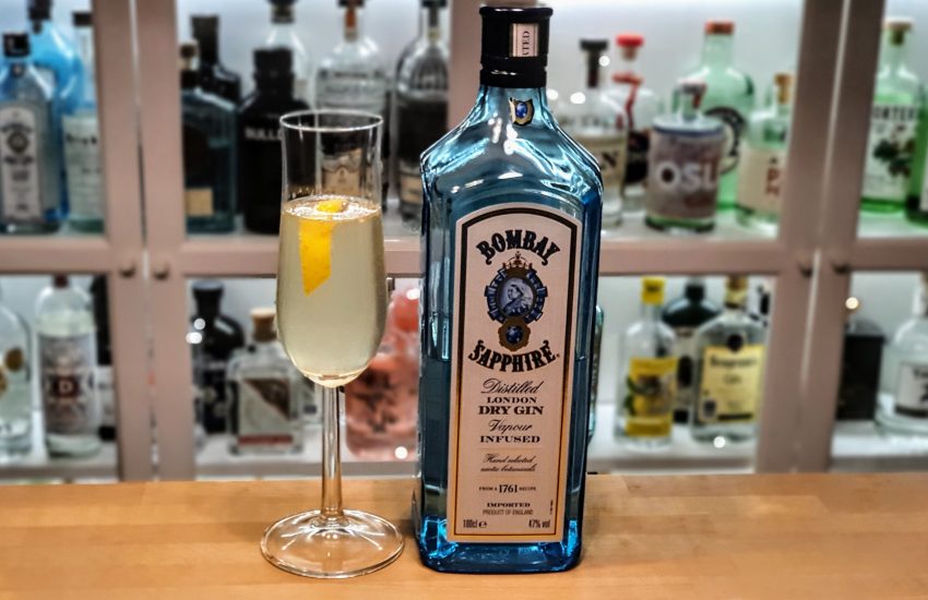 French 75 med Bombay Sapphire Gin