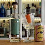 Gin og Tonic med Myken Sommergin og grapefrukt tonic og skall
