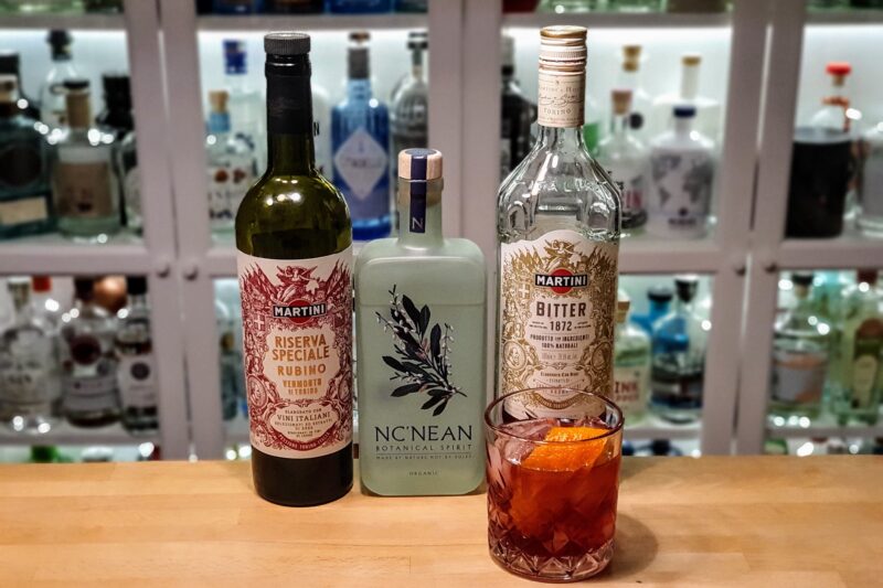 Negroni med Nc’nean Botanical Spirit