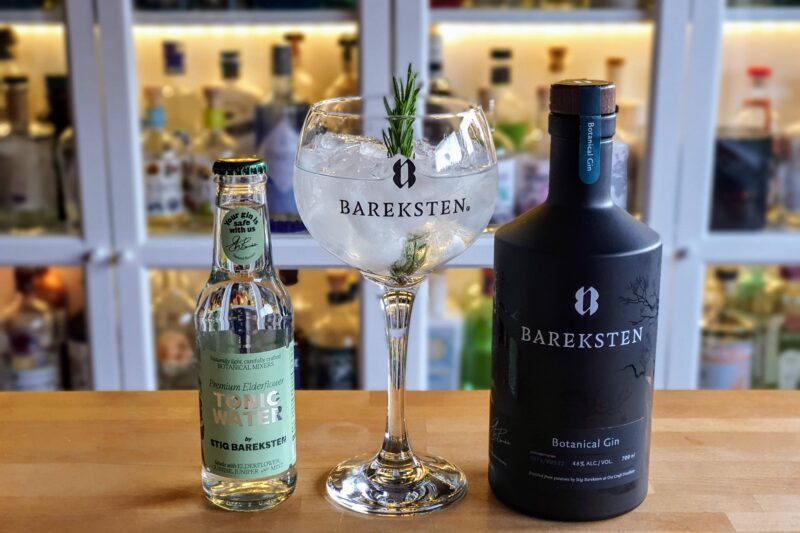 GT med Bareksten Botanical Gin og Bareksten Elderflower Tonic