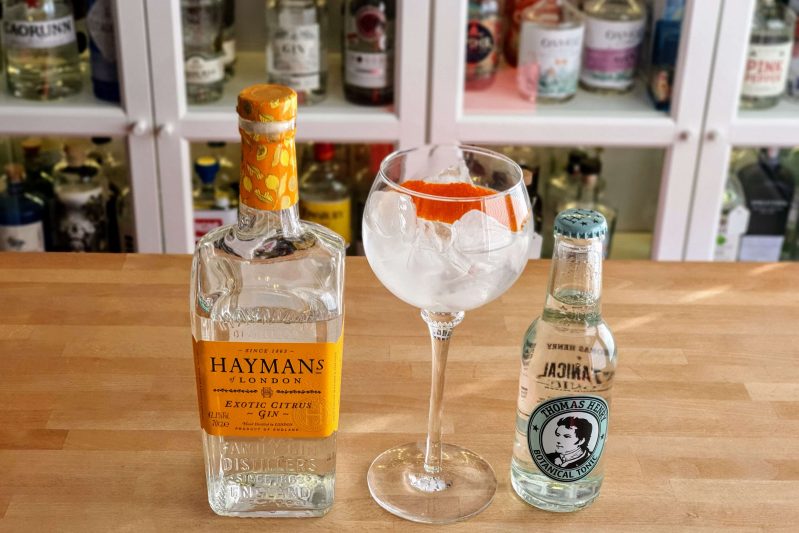 Gin og Tonic med Hayman's Exotic Citrus Gin