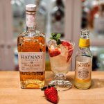 Hayman's Peach & Rose Cup med jordbær