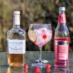 Bringebær-GT med Hayman’s Peach & Rose Cup