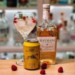 Hayman’s Peach & Rose Cup med bringebær