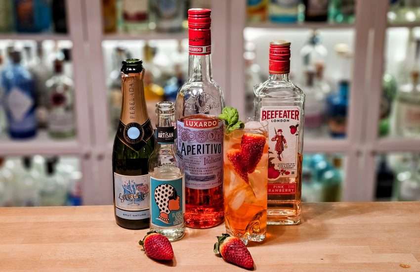 Pink Spritz med Beefeater Pink Strawberry Gin