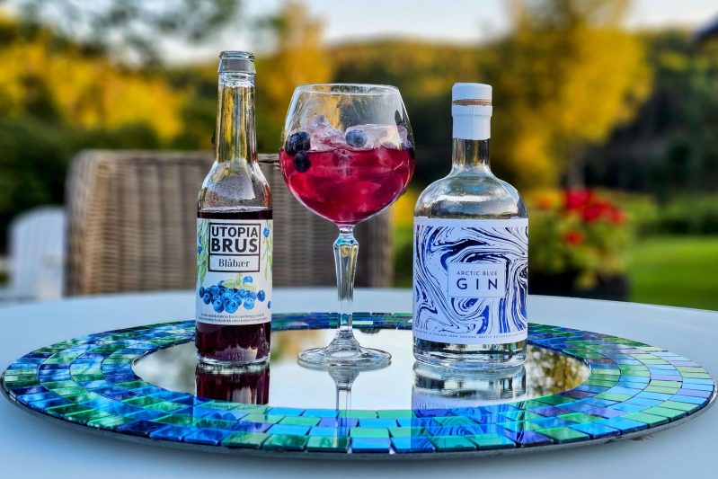 Arctic Blue Gin med Utopia Blåbærbrus