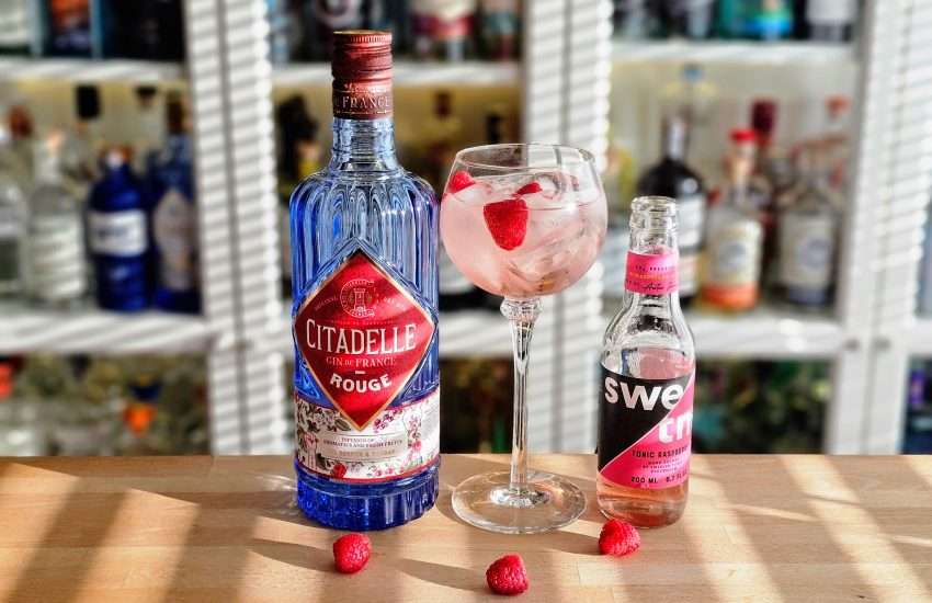 Bringebær GT med Citadelle Gin Rouge