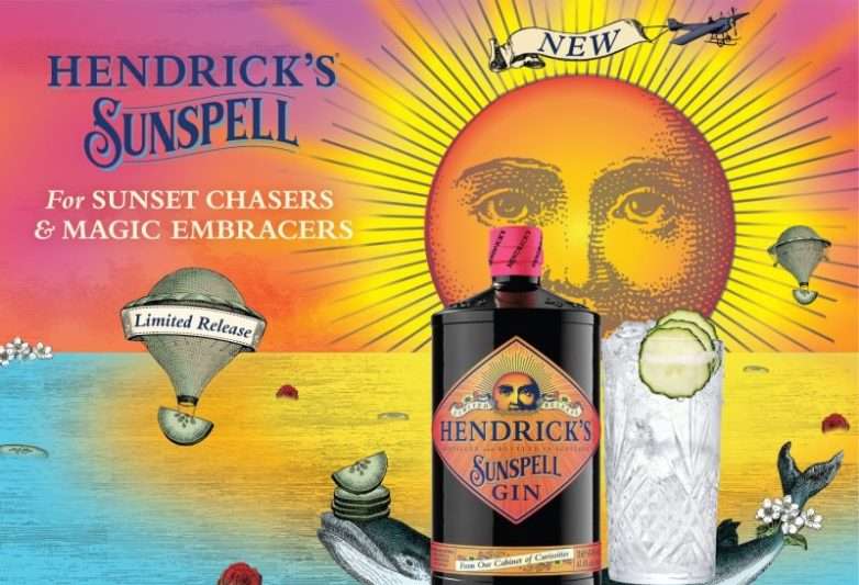 Hendricks Sunspell Gin illustrasjon