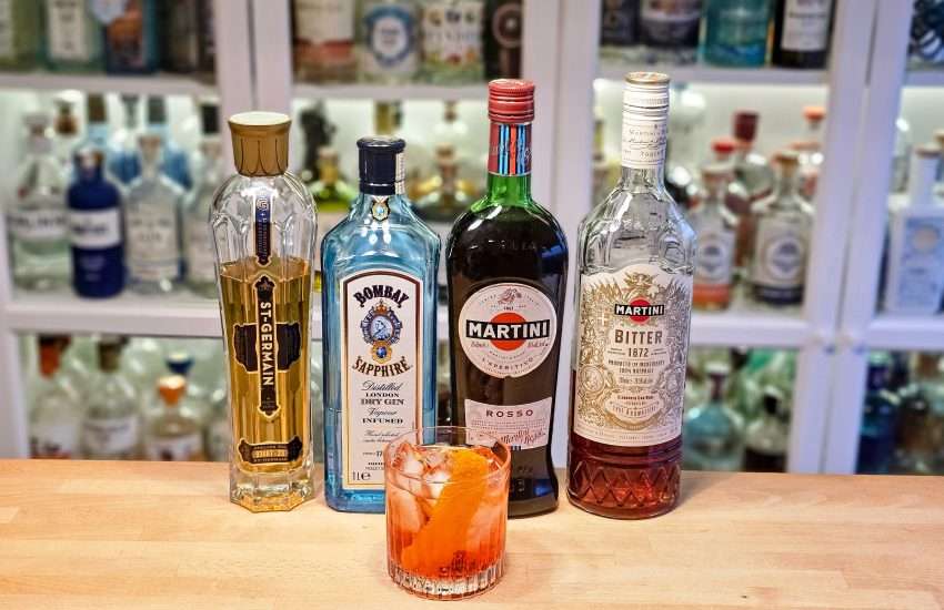 Frenchie Negroni med Bombay Sapphire London Dry Gin