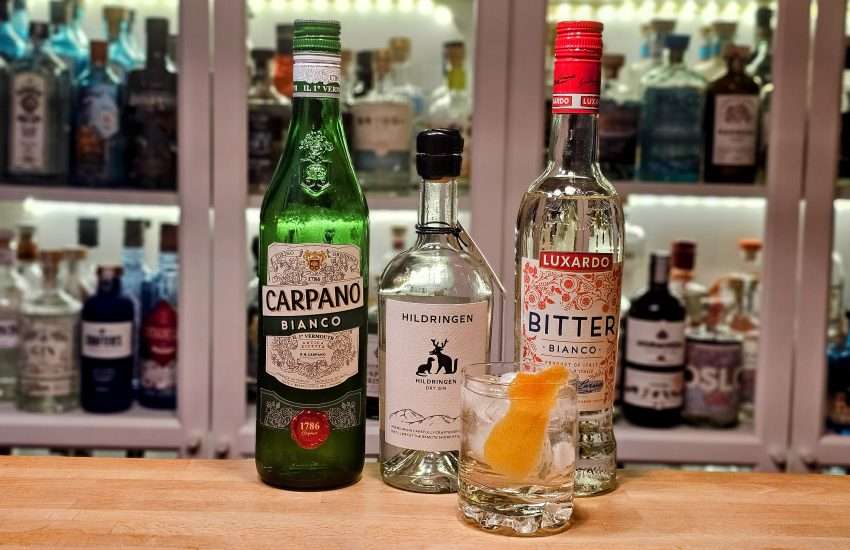 Hvit Negroni med Hildringen Dry Gin