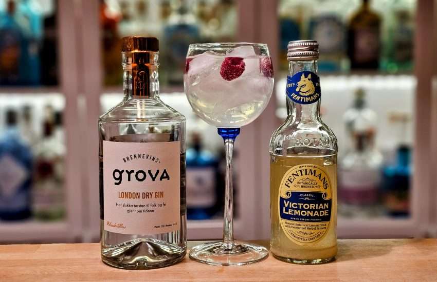 Brennevinsgrova London Dry Gin med limonade