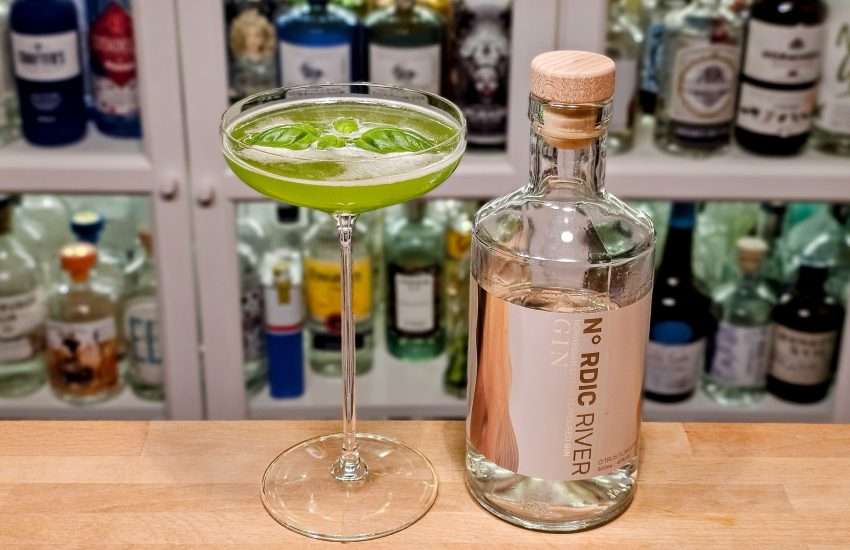 Gin Basil Smash med Nordic River Citrus Flavoured Gin