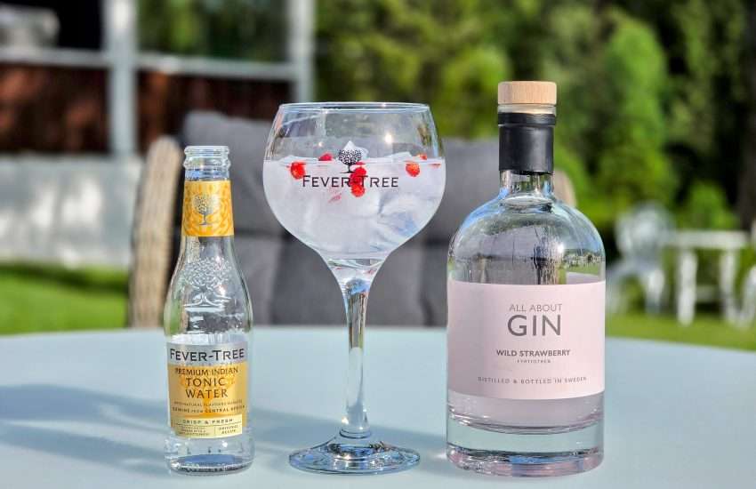 Gin og Tonic med All About Wild Strawberry Gin