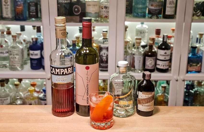 Negroni med Freyja Juniperus Distillatus Winter Gin