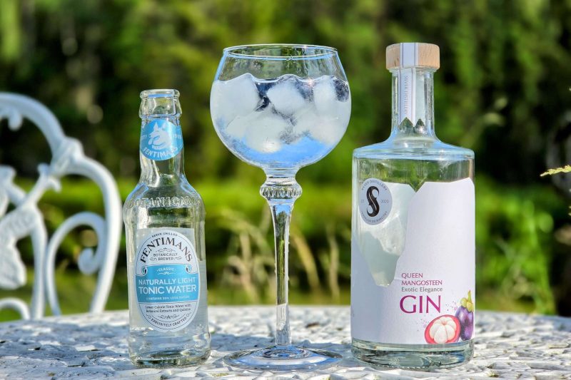 Gin Tonic med Silver Distillery Queen Mangosteen Gin. Oppskrifter med vårens nye gin - 2026 edition.