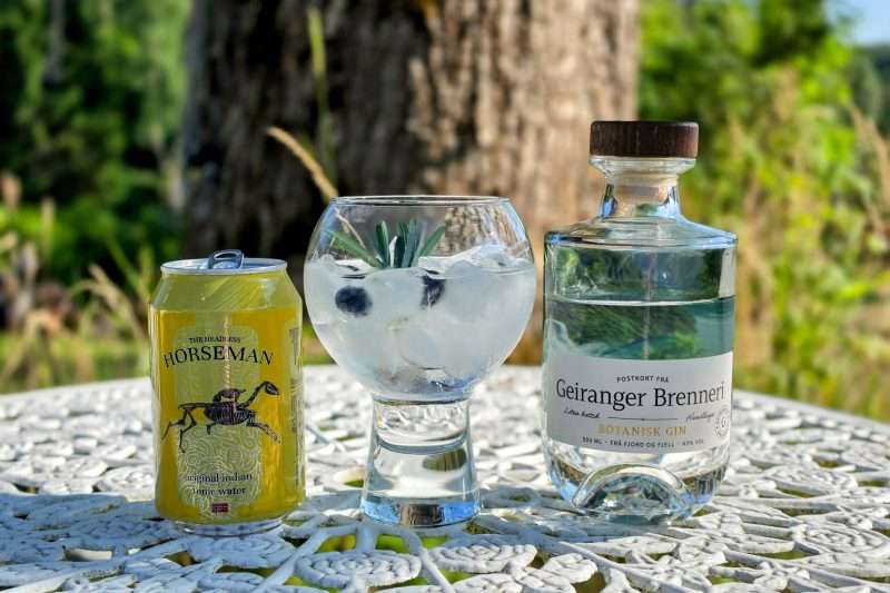 Gin og Tonic med Geiranger Brenneri Botanisk Gin