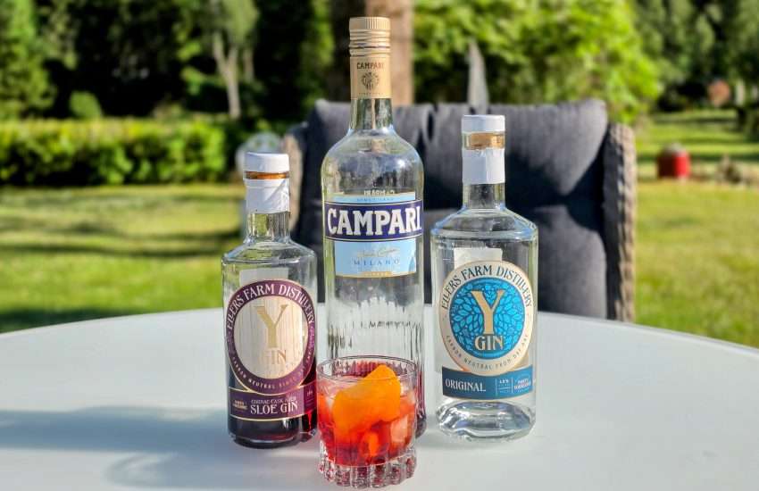Negroni med Y-Gin Cognac Cask Sloe Gin