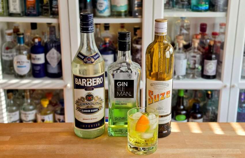 Gul Negroni med Gintleman Gin Melon