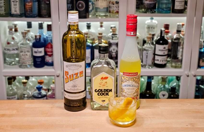 Limocello Negroni med Golden Cock Citrus Gin