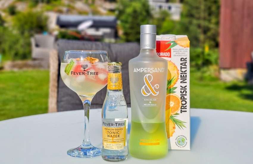 Tropisk G&T med Ampersand Melon Gin