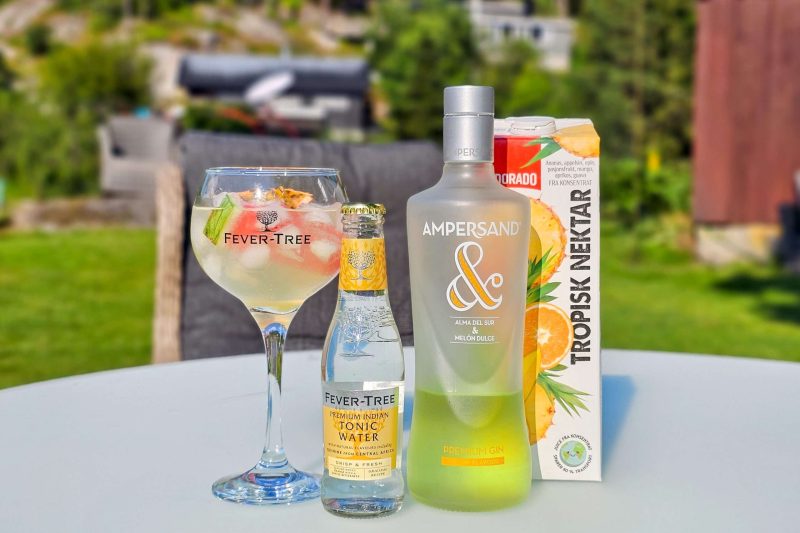 Tropisk G&T med Ampersand Melon Gin