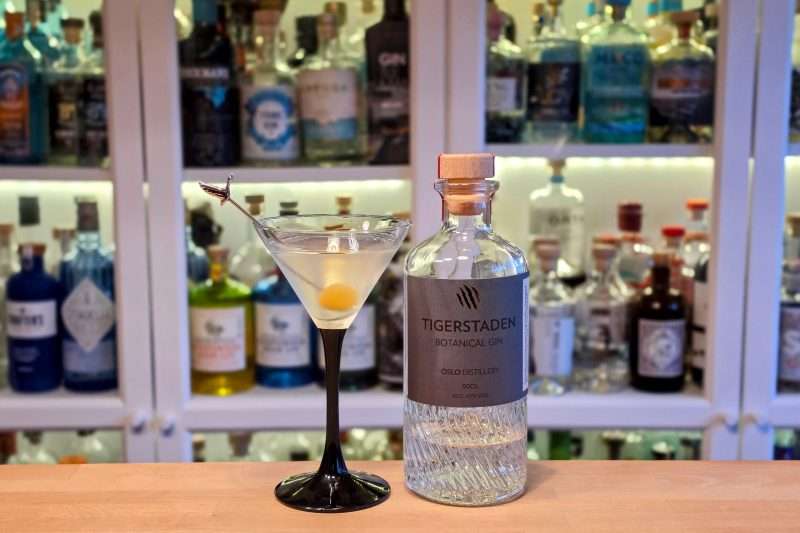Dry Martini med Tigerstaden Gin by Oslo Distillery