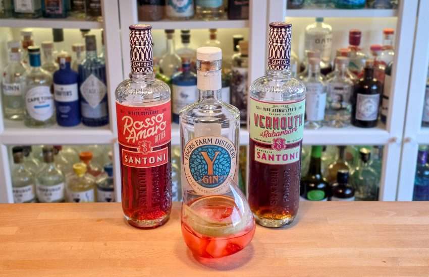 Rabarbra-Negroni med Y-Gin Original